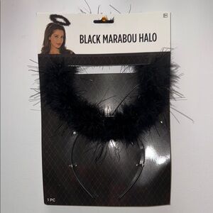 Amscan Black Marabou Halo Headband